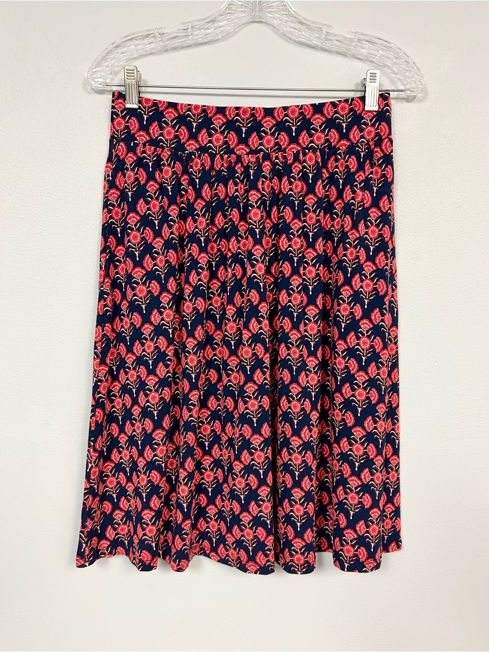 BODEN 🫐 Floral Jersey Midi Skirt - Size 8